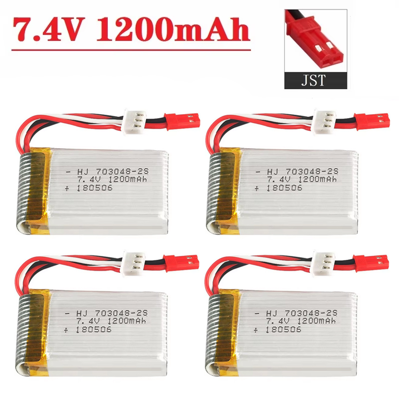 Pin Lipo 2S 7.4 V 1200MAh 7030 - đánh giá và giá Eachine Drone E010
